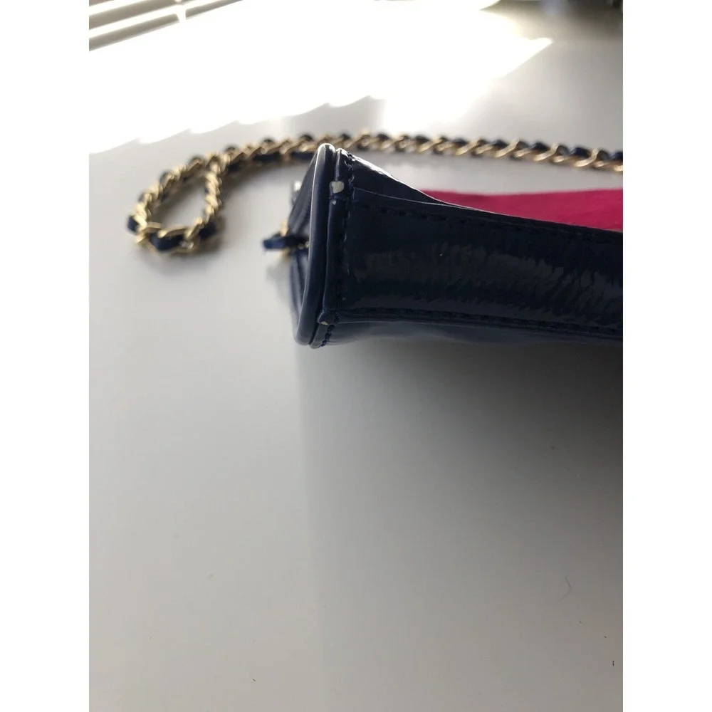 Gianni Bini Clutch Shoulder Envelope Bag Blue Pink‎